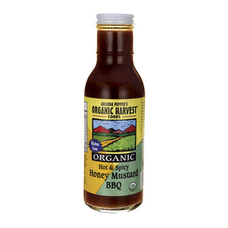 Arizona Pepper's Organic Honey Mustard BBQ Sauce Hot & Spicy 355mL