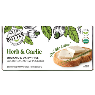 Nuts For Butter Organic Cashew Butter Herb & Garlic 227g