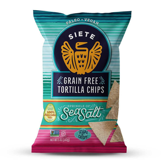 Siete Tortilla Chips Grain Free Sea Salt 142g