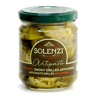 Solenzi Organic Antipasto Smoky Grilled Artichokes180g