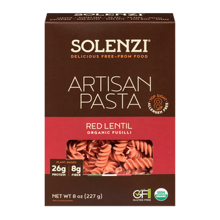 Solenzi Organic Pasta Fusilli Red Lentil 227g