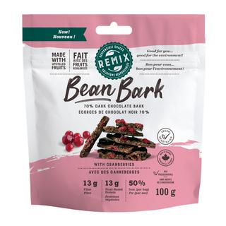 Remix Snacks Bean Bark Cranberries 100g