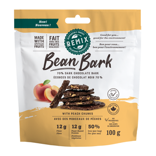 Remix Snacks Bean Bark Peach 100g