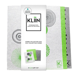 Kliin Reusable Cloths Green 3 Packs