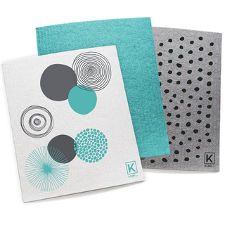 Kliin Reusable Cloths Turquoise 3 Packs