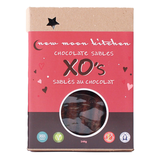 New Moon Kitchen Cookies Chocolate Sable XO's 240g