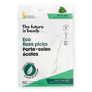 The future is bamboo Eco Floss Picks Fresh Mint 50 Packs