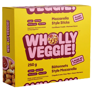 Wholly Veggie Plant Based Sticks Style Mozzarella 250g