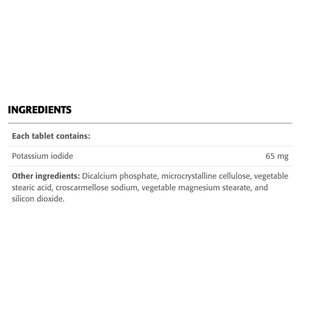 New Roots Potassium Iodide 65mg 60 Tablets