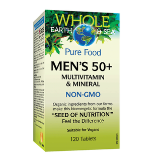 Whole Earth & Sea Multivitamin & Mineral Men's 50+ 120 Tablets