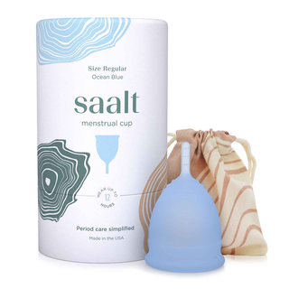 Saalt Menstrual Cup Regular Ocean Blue 1 Pack