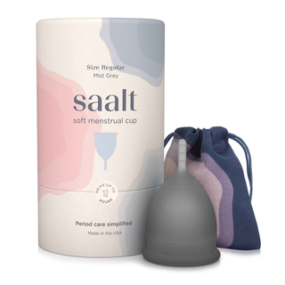 Saalt Soft Menstrual Cup Regular Mist Grey 1 Pack