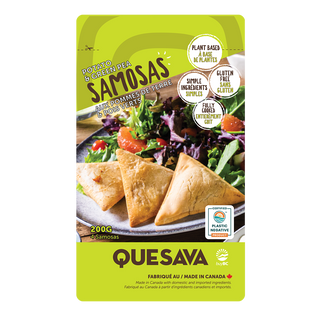 Quesava Potato And Green Pea Samosas Plant Based 200g