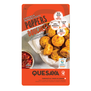 Quesava Poppers Cheeses And Peppers Fiesta Gluten Free 210g