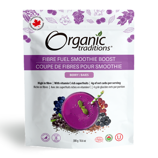 Organic Traditions Fibre Fuel Smoothie Boost Berry 300g