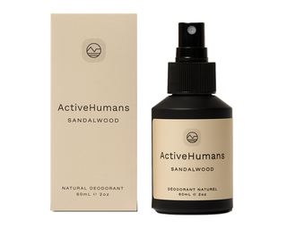 Active Humans Natural Deodorant Spray Sandalwood 60mL