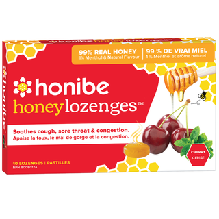 Honibe Honey Lozenges Cherry 10 Lozenges