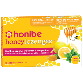 Honibe Honey Lozenges Lemon 10 Lozenges