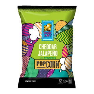 Pop Art Popcorn with Avocado Oil Cheddar Jalapeno 142g