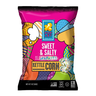 Pop Art Kettle Popcorn with Sparkles Sweet & Salty 142g