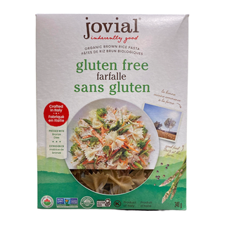 Jovial Organic Brown Rice Pasta Farfalle Gluten Free 340g