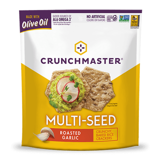 Crunch Master Multi-Seed Crackers Roasted Garlic 128g