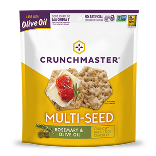 Crunch Master Multi-Seed Crackers Rosemary & Olive Oil 128g