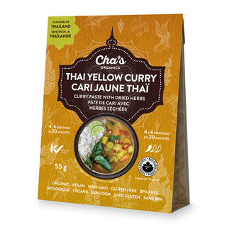 Cha's Organic Thai Curry Yellow Paste 55g