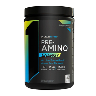 Rule 1 R1 Pre Amino Blue Razz Lemonade 30 Servings