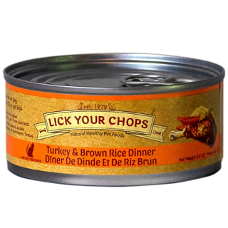 Lick Your Chops Cat Food Turkey & Brown Rice Dinner 156g