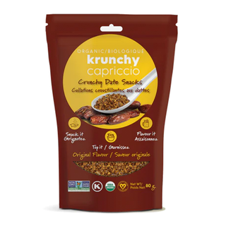 Krunchy Capriccio Organic Crunchy Date Snacks Original 80g