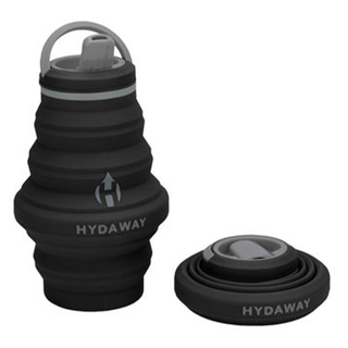 Hydaway Collapsible Water Bottle With Spout Lid Midnight 500mL