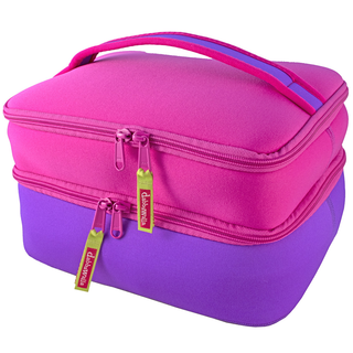 DabbaWalla Duo Lunch Bag Pink Purple