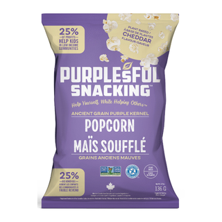 Purplesful Snacking Popcorn Cheddar 136g