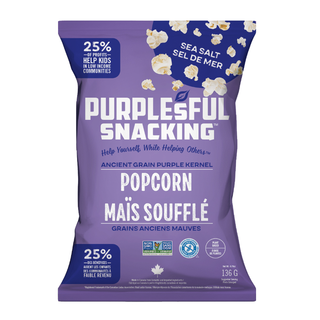 Purplesful Snacking Popcorn Sea Salt 136g