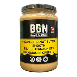 Benefits By Nature Organic Peanut Butter Smooth 750g