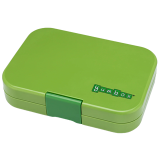 Yumbox Panino 4 Compartment Bento Box Matcha Green With Race Cars 1 Pack