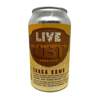 Live Kombucha Cold Brewed Tea Kombucha Chaga Komb 355mL