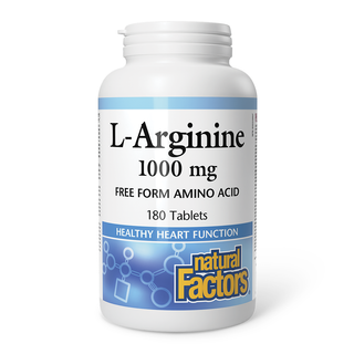 Natural Factors L-Arginine 1000mg 180 Tablets