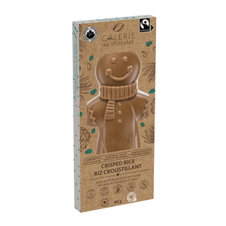 Galerie Au Chocolat Milk Chocolate Crisped Rice Gingerbread Man 80g