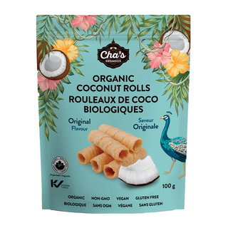 Cha's Organic Coconut Rolls Original 100g