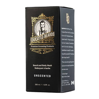 Educated Beards Beard & Body Wash Unscented 250mL