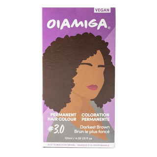 Oiamiga Permanent Hair Colour Darkest Brown 120mL