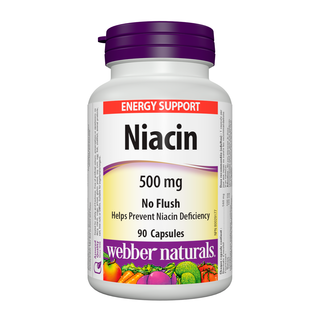 Webber Naturals Niacin No Flush 500mg 90 Capsules