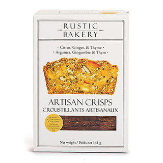 Rustic Bakery Artisan Crisps Citrus Ginger & Thyme 141g