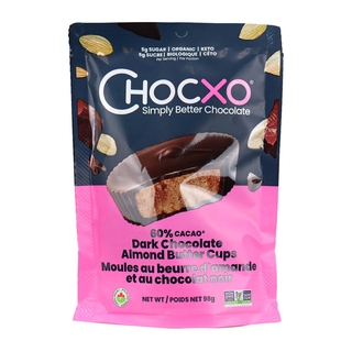 ChocXO Almond Butter Cups Dark Chocolate 98g