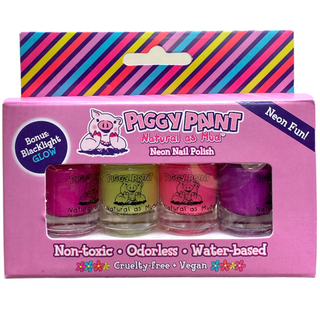 Piggy Paint Nail Polish Neon 4 Packs