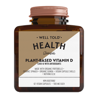 Well Told Health Vitamin D 1000 IU 62 Vegan Caps