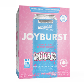 No Sugar Company Joyburst Energy Drink Vanilla Ice 4x355mL