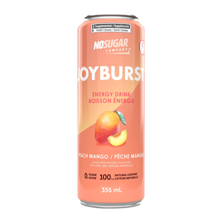 No Sugar Company Joyburst Energy Drink Peach Mango 355mL